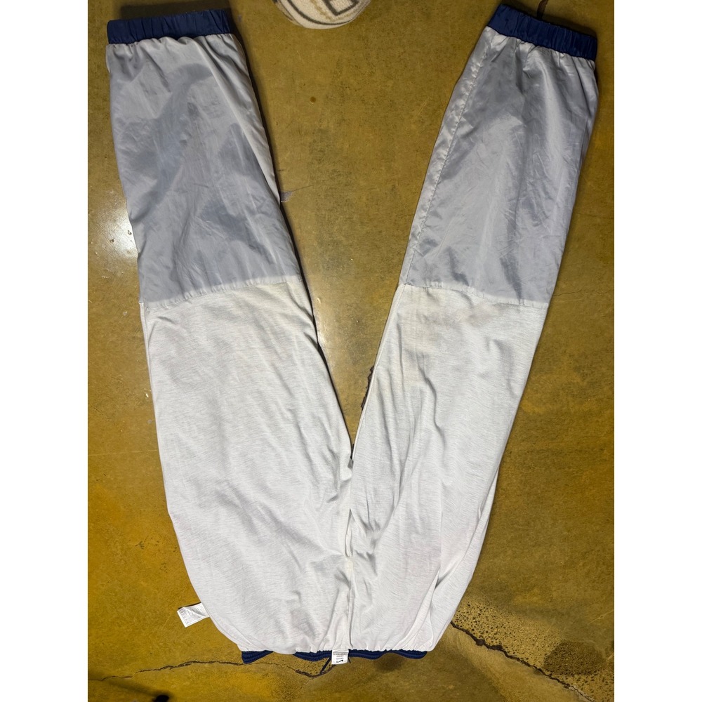 Vtg Nike Men's Blue Nylon Track Pants Warm Up Windbreaker Training XL - Picture 9 of 12